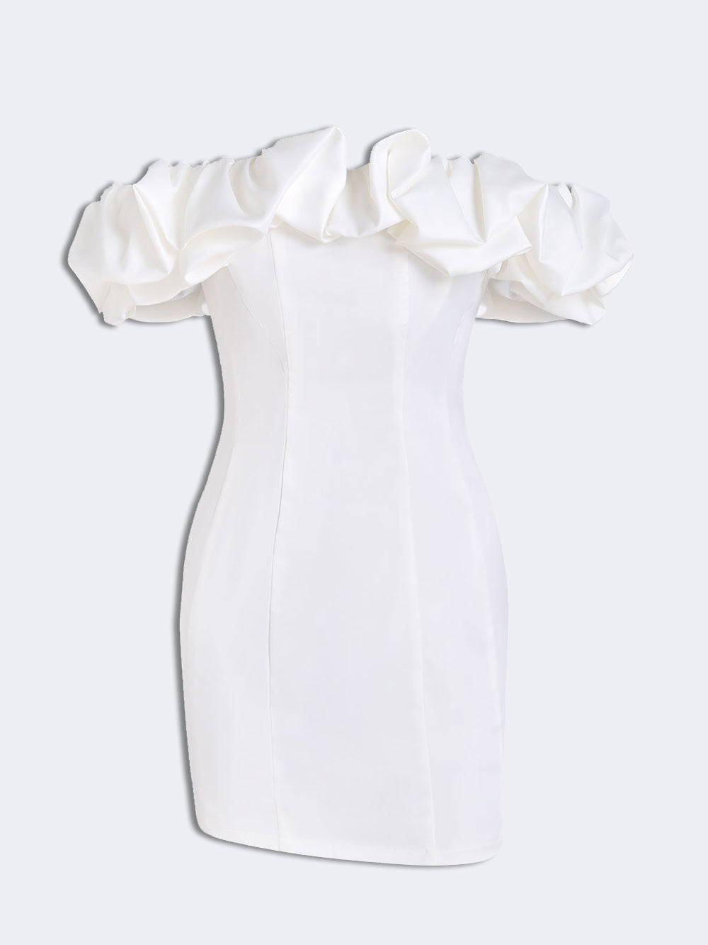 Off-Shoulder Ruffle Mini Dress