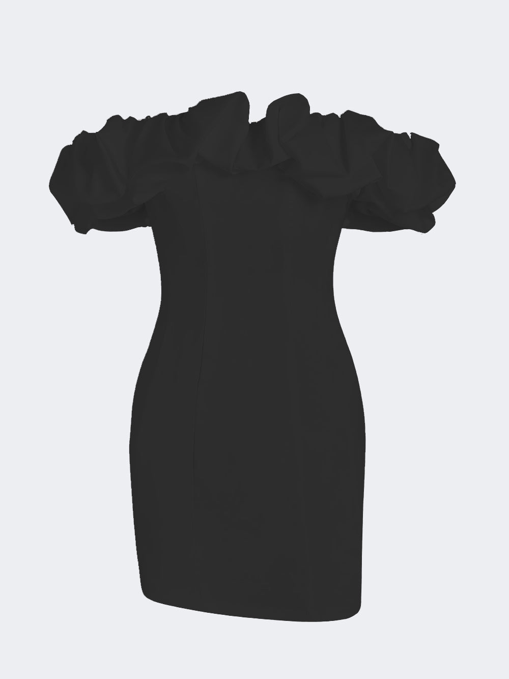 Off-Shoulder Ruffle Mini Dress