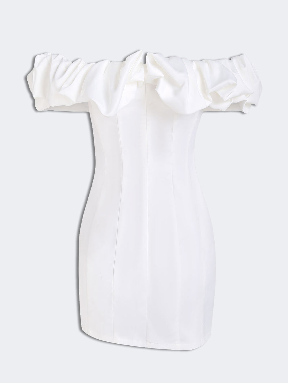 Off-Shoulder Ruffle Mini Dress