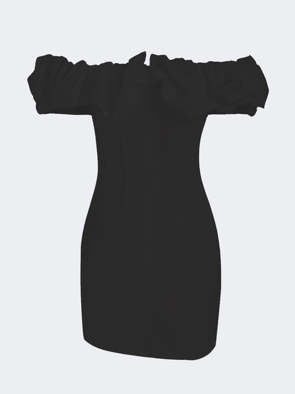 Off-Shoulder Ruffle Mini Dress