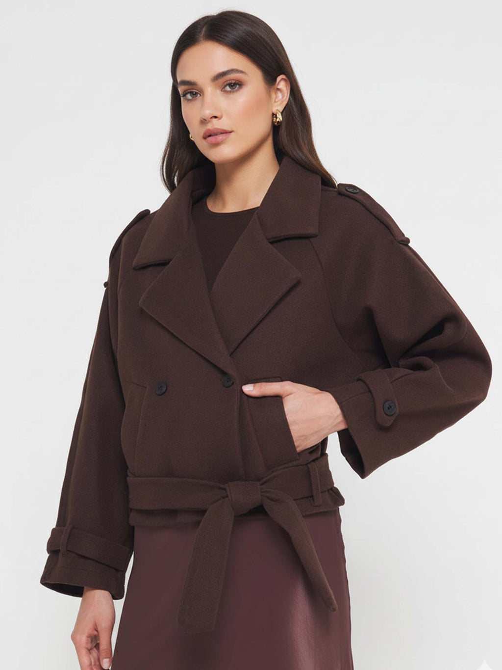 Double-Breasted Wool Coat