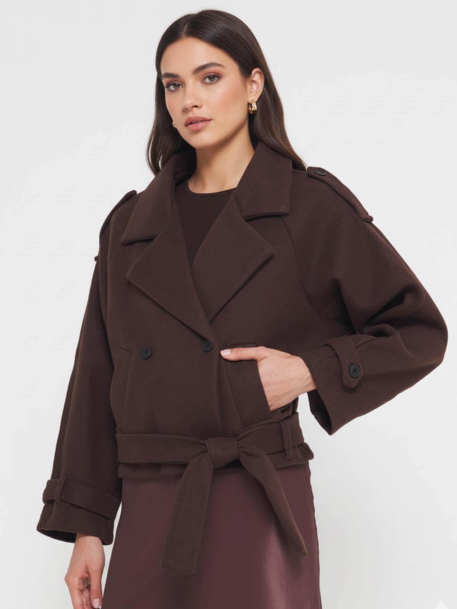 Double-Breasted Wool Coat