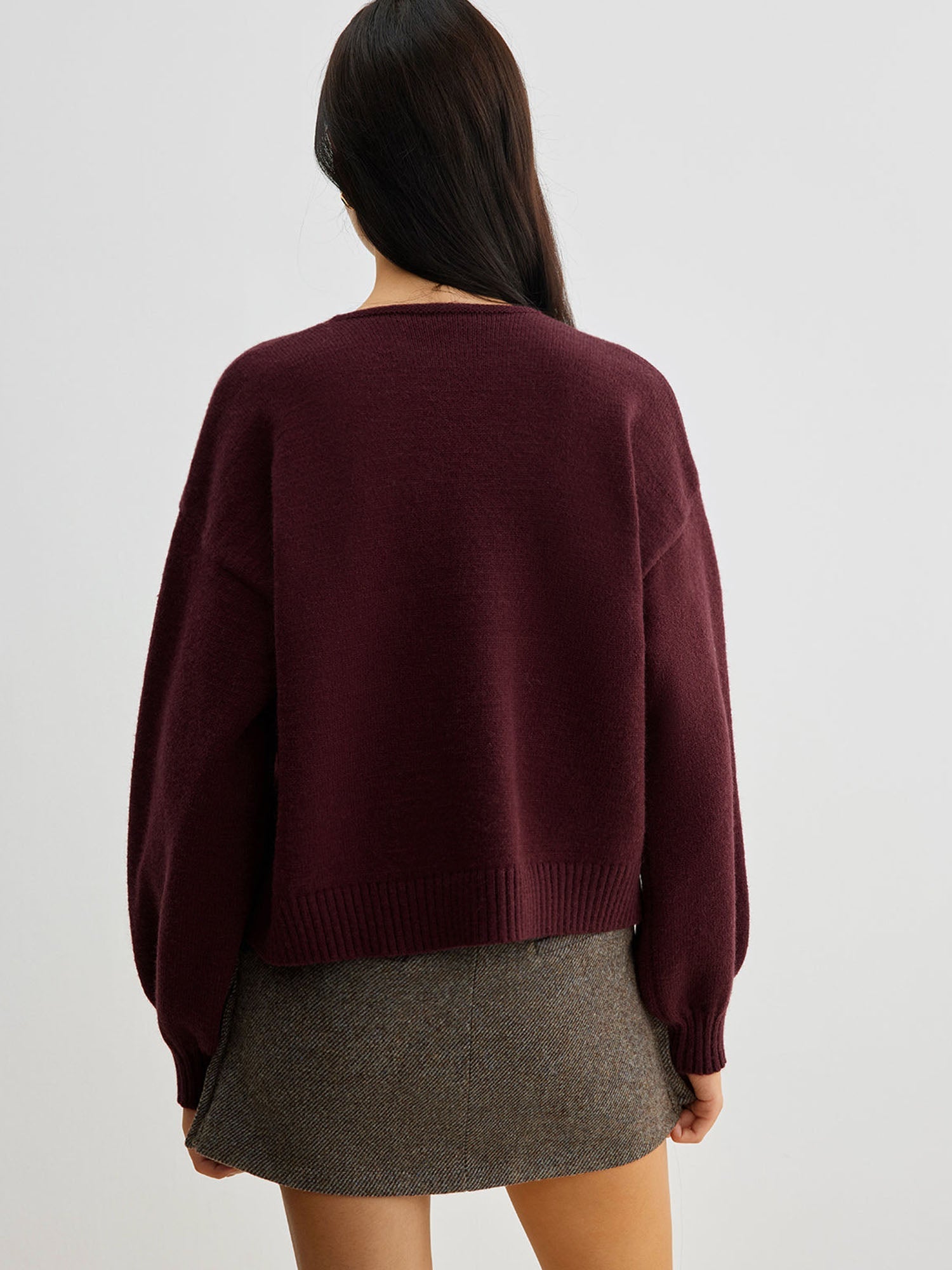 Knit Cardigan with Bow Detail