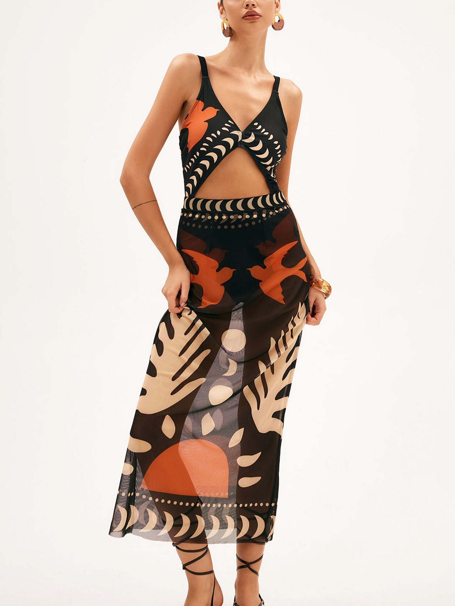 Black and Orange Cover-Up