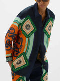 Vibrant Mosaic Print Shirt