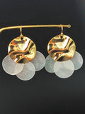 Fashionable And Cute Little Goldfish Transparent Shell Fishtail Earrings