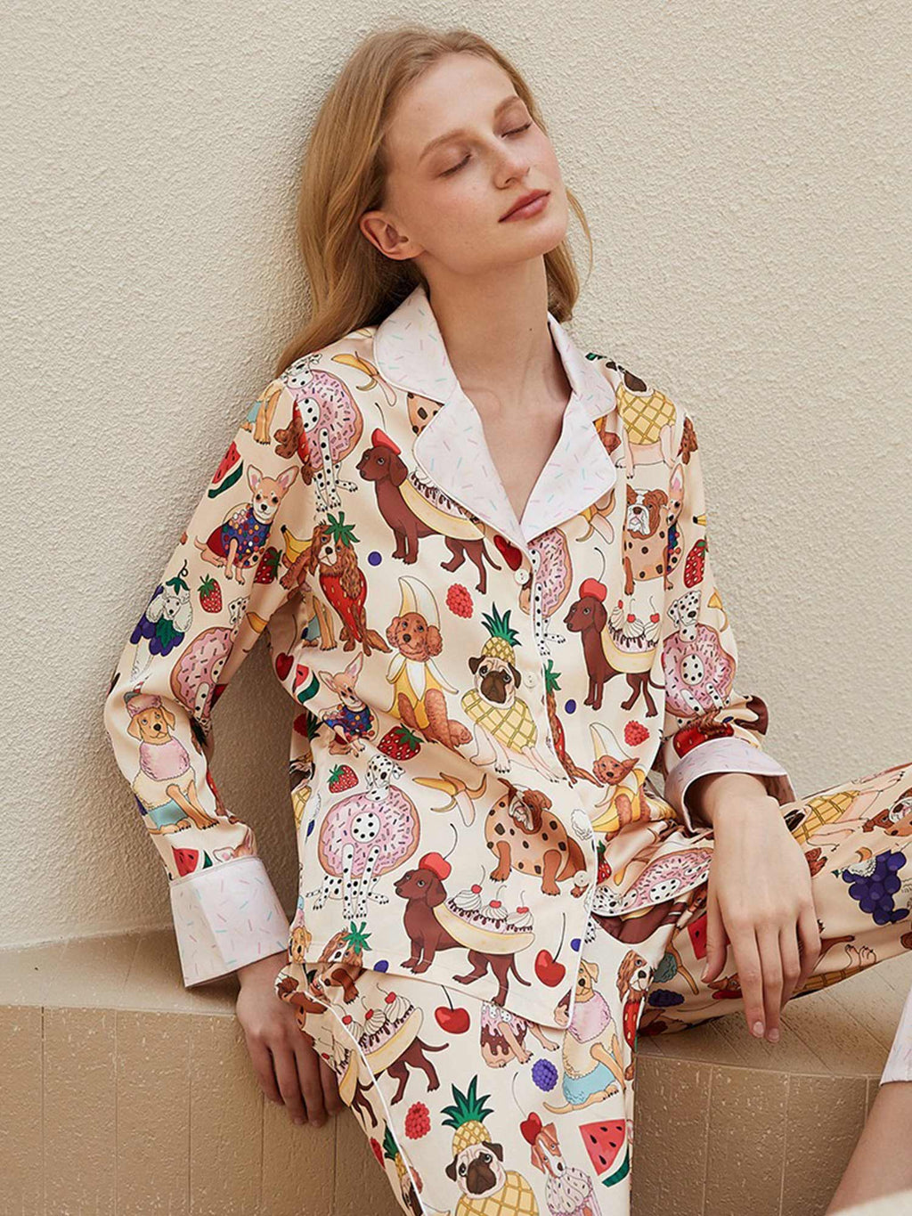 Sweet Treat Dog Print Pajama Set