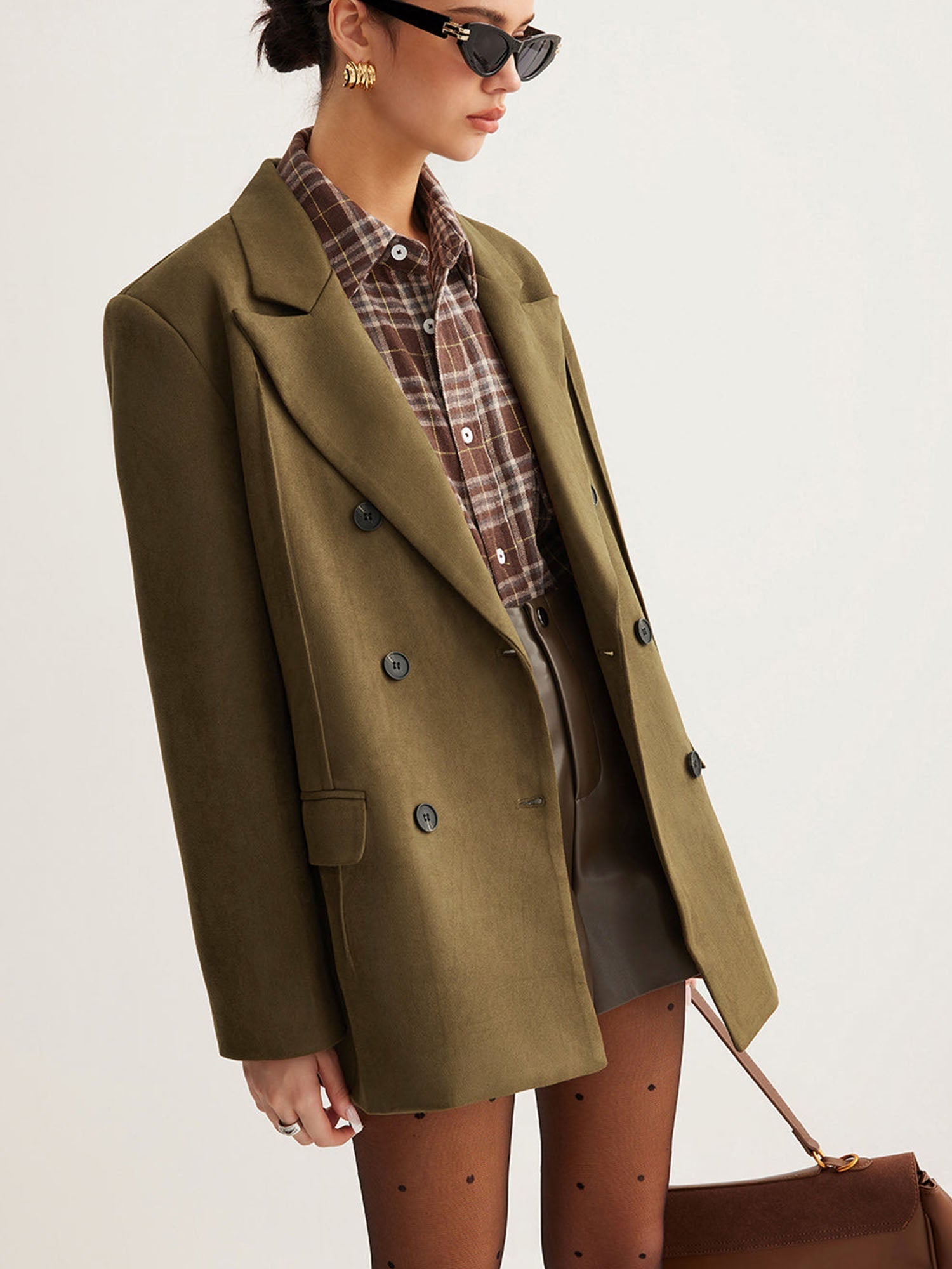 Tailored Double-Breasted Blazer