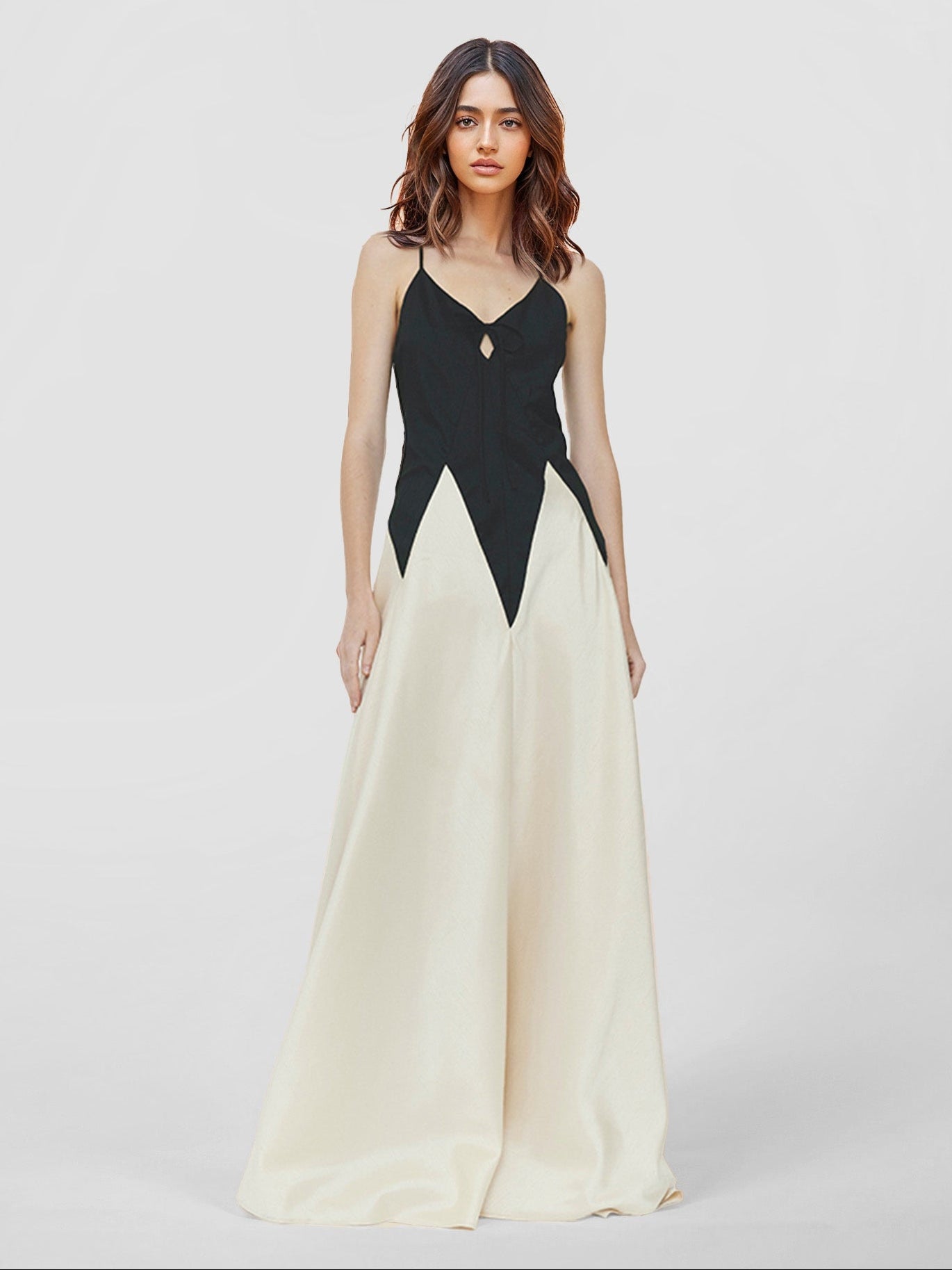 Floral Maxi Dress with Sweetheart Neckline