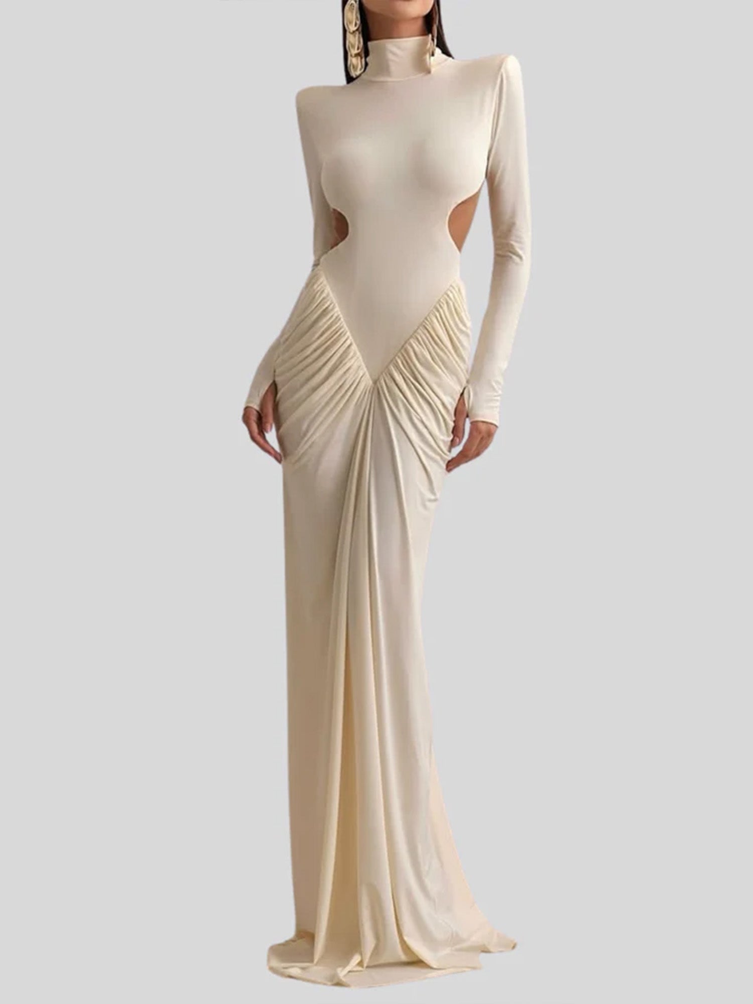 Pleated Whisper Maxi Dress