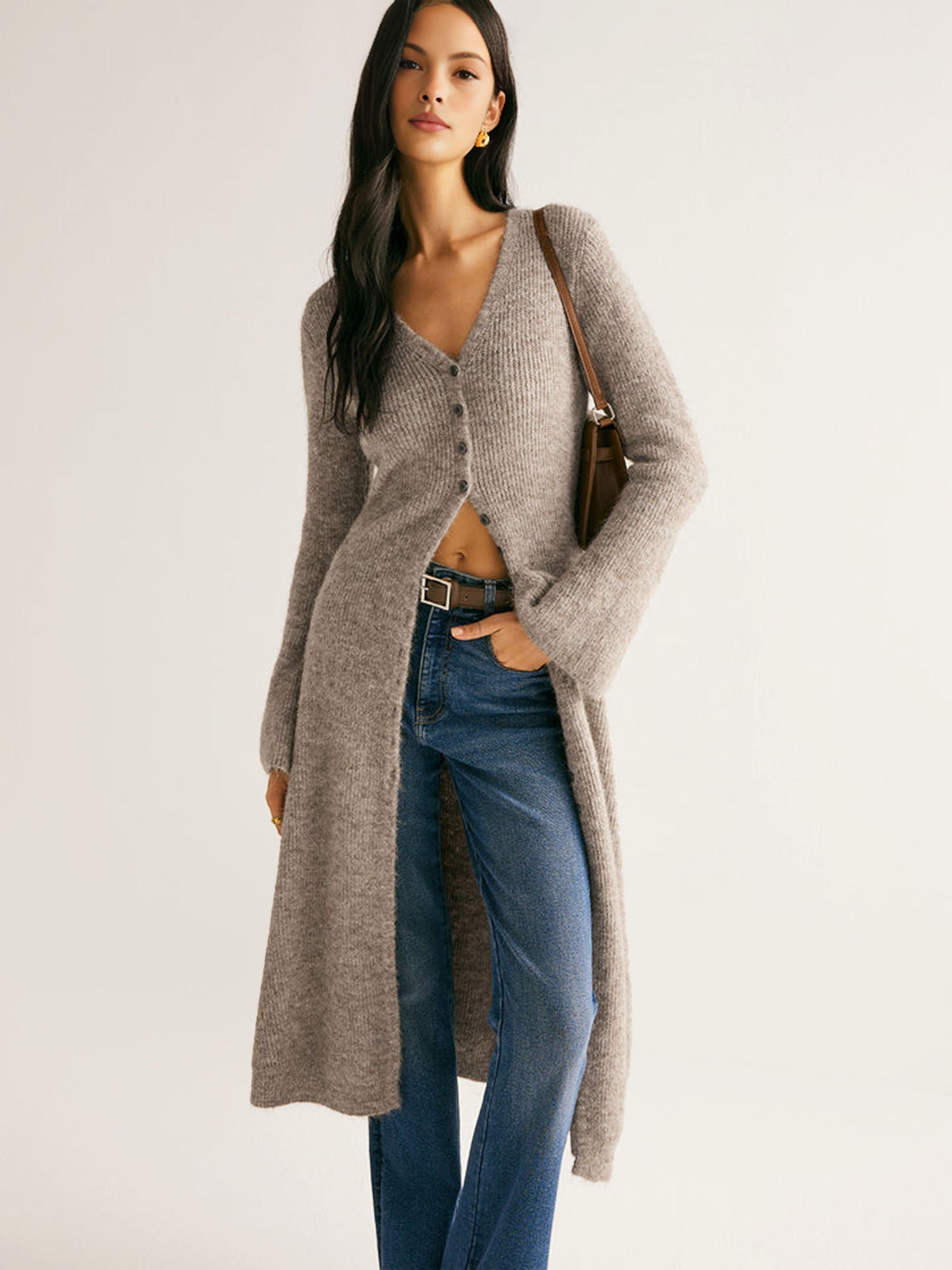 Long Wool Cardigan