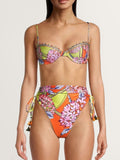 Floral Print Triangle Bikini