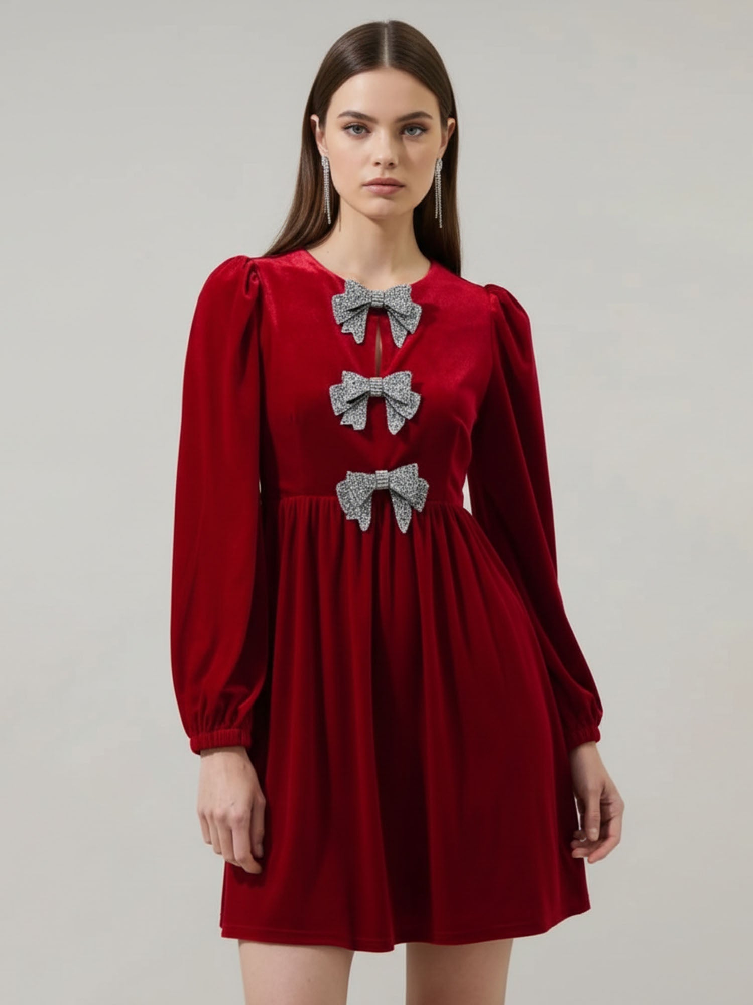 Bowed Reverie Mini Dress