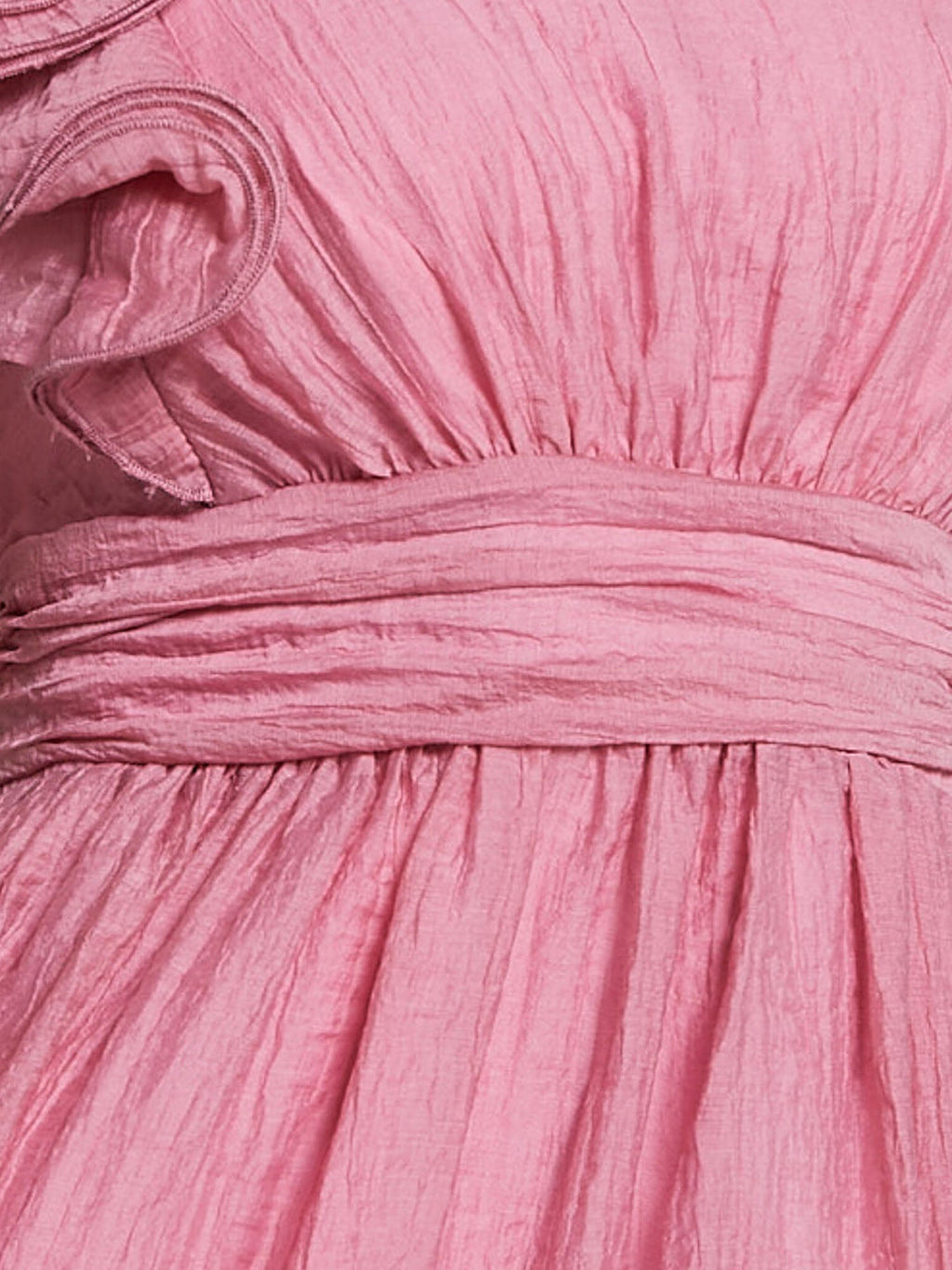 One-Shoulder Ruffle Accent Midi Dress