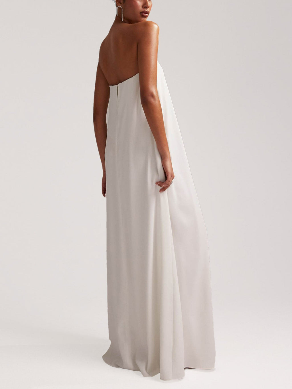 Strapless Flowing Maxi Dress