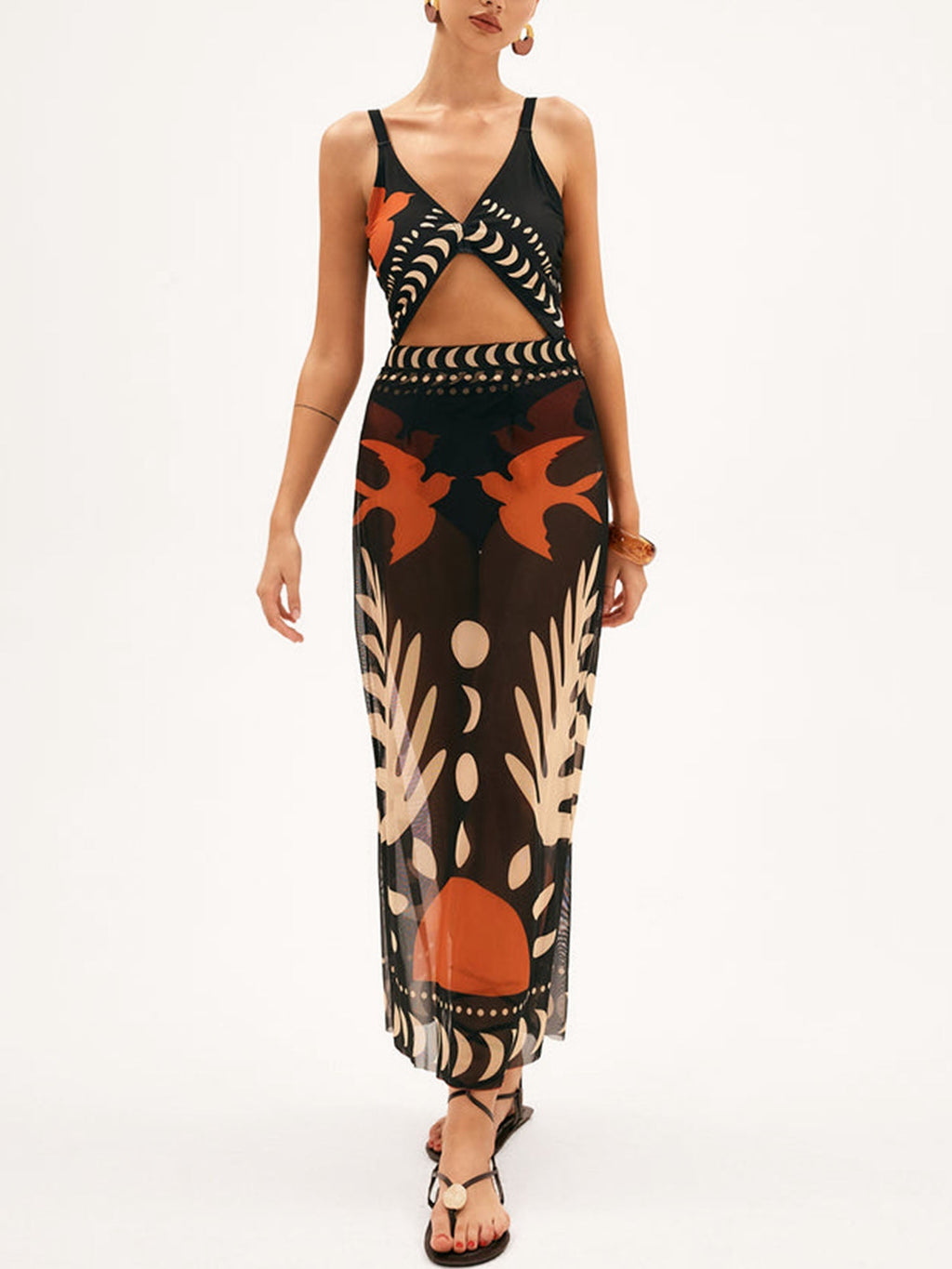 Black and Orange Cover-Up