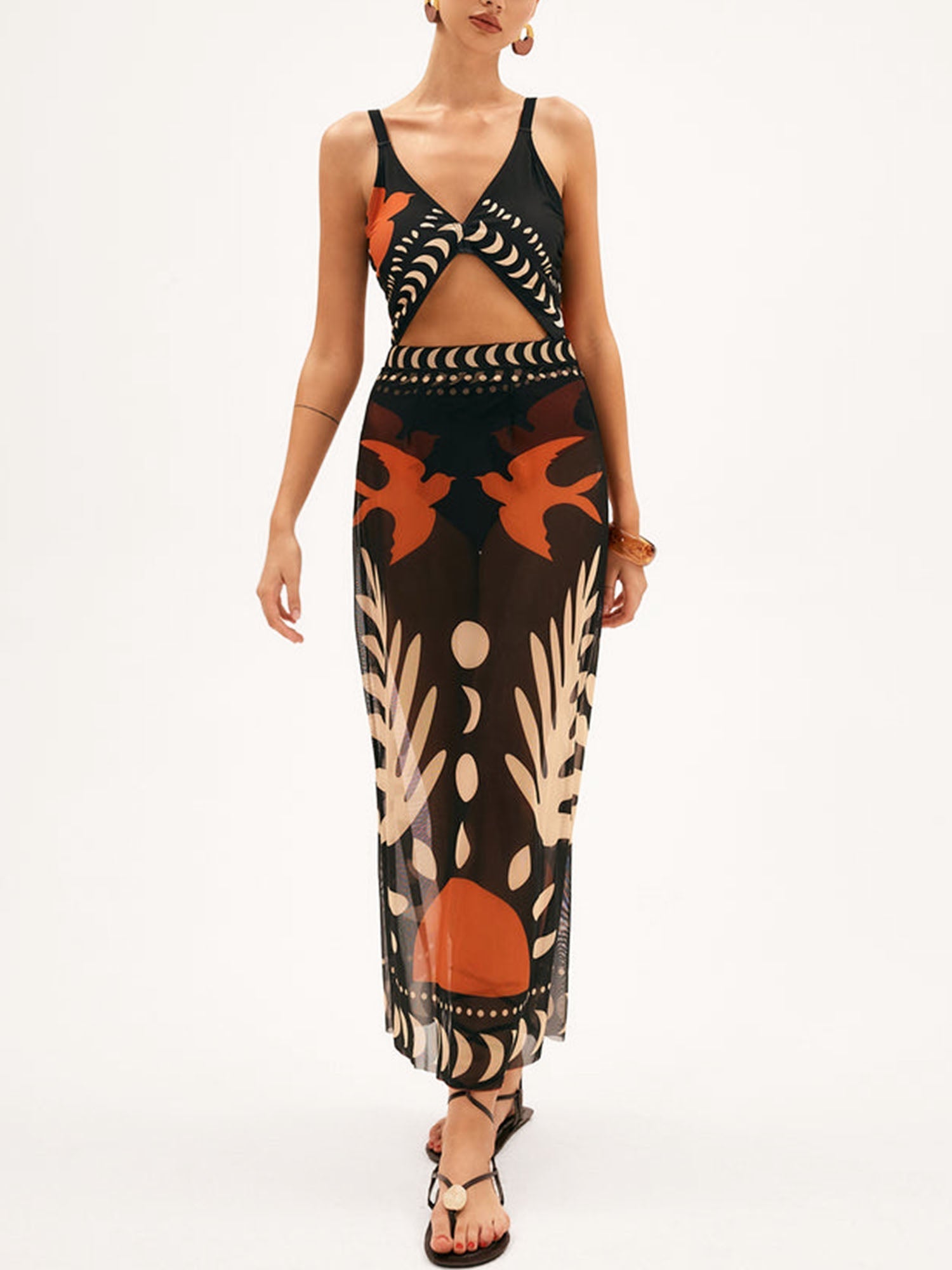 Black and Orange Cover-Up
