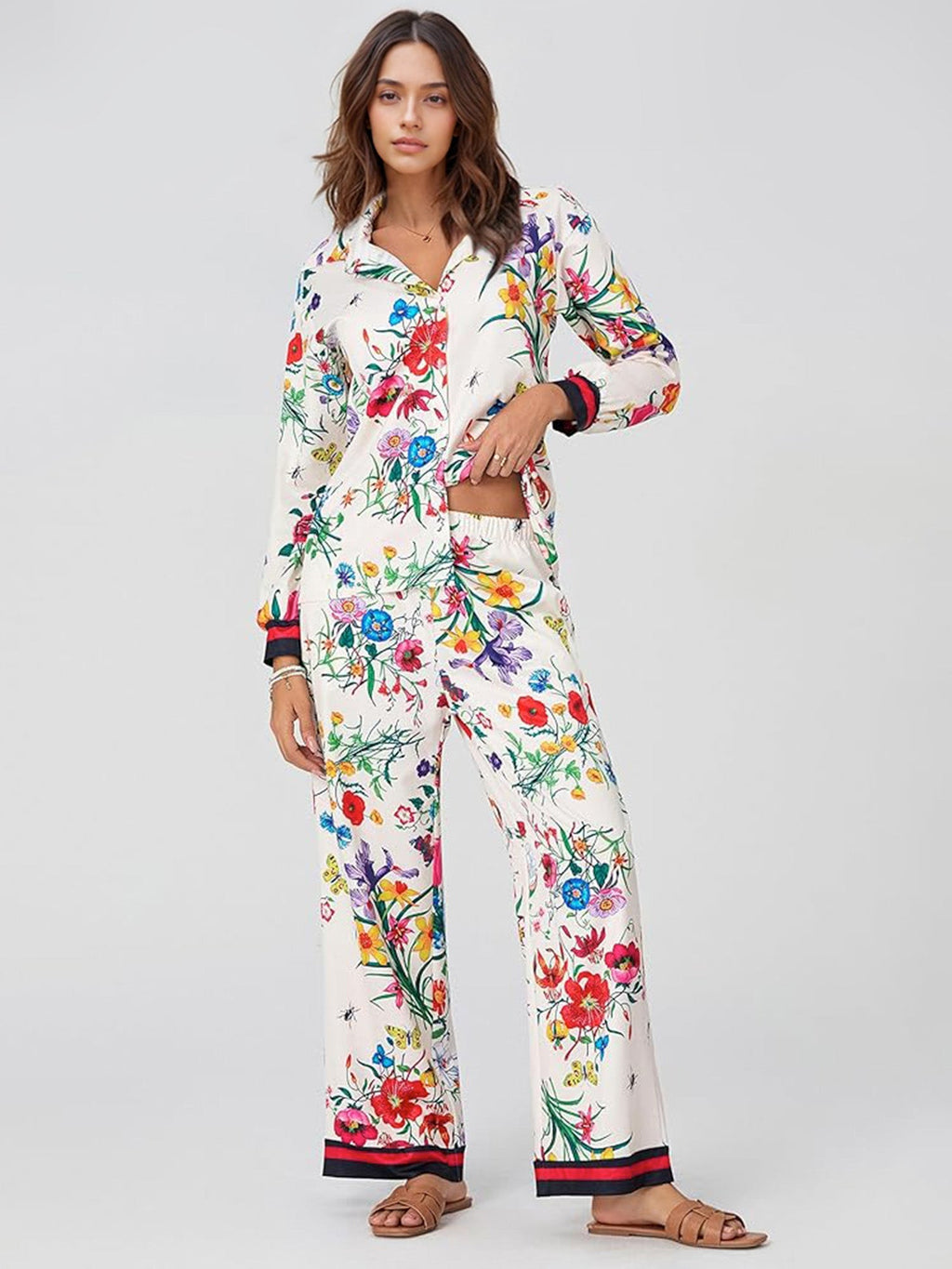 Botanical Bliss Wide-Leg Pants