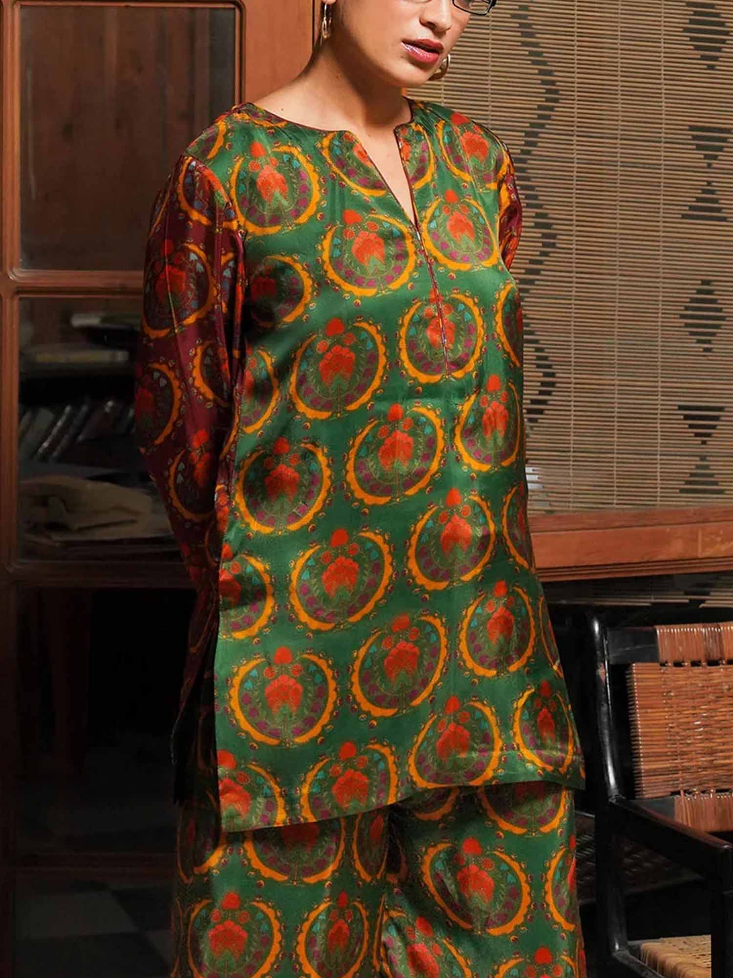 Printed Long Sleeve Top
