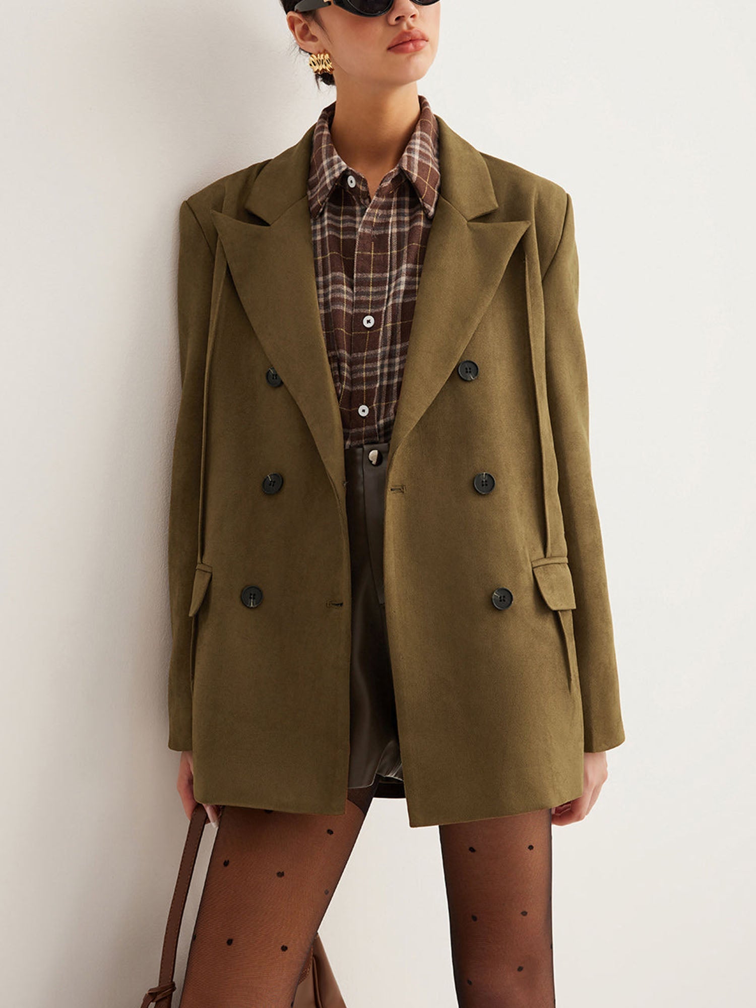 Tailored Double-Breasted Blazer