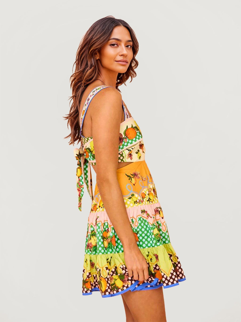 Floral Strapless Mini Dress