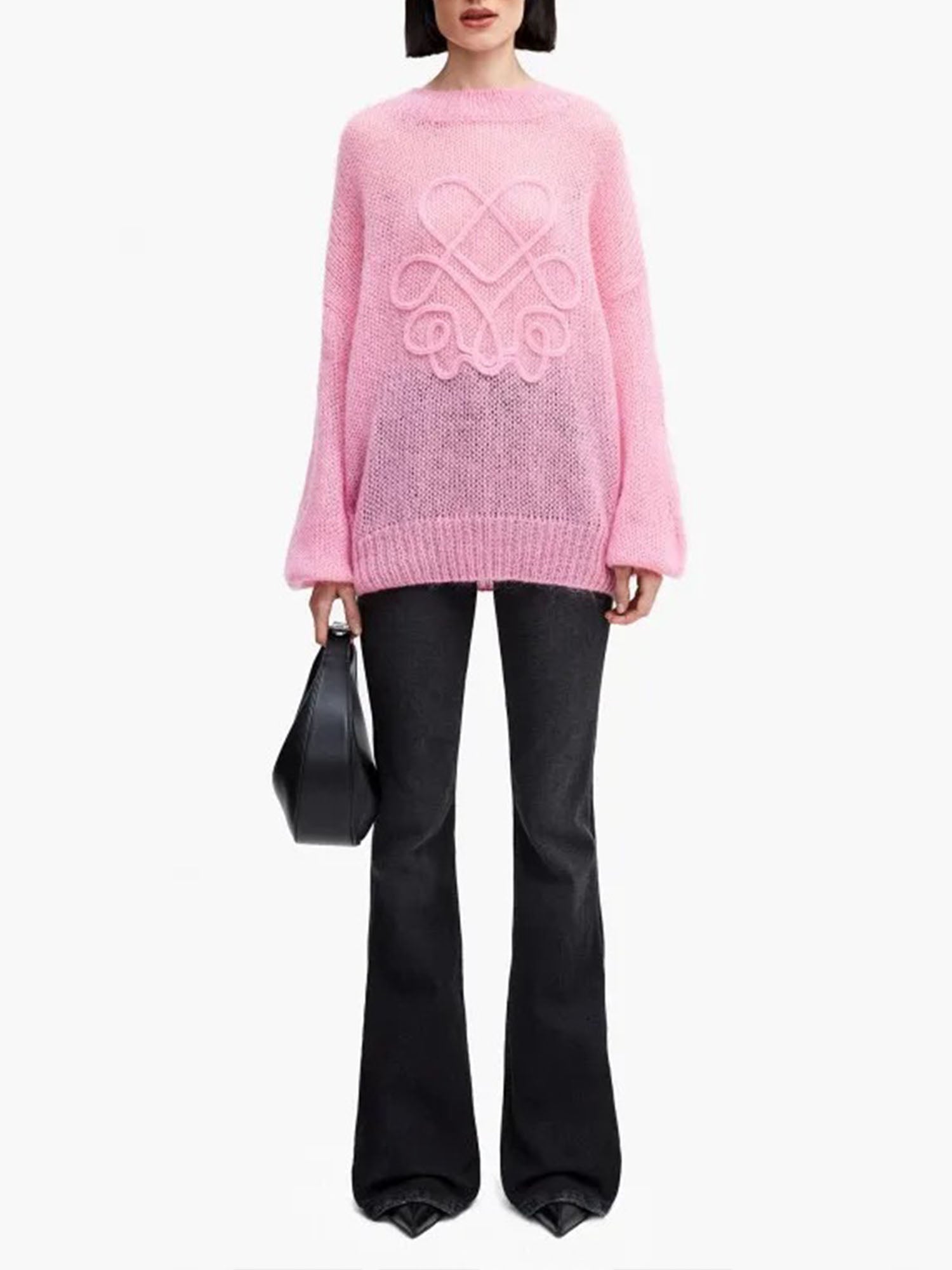 Pinl Plaid Harmony Sweater