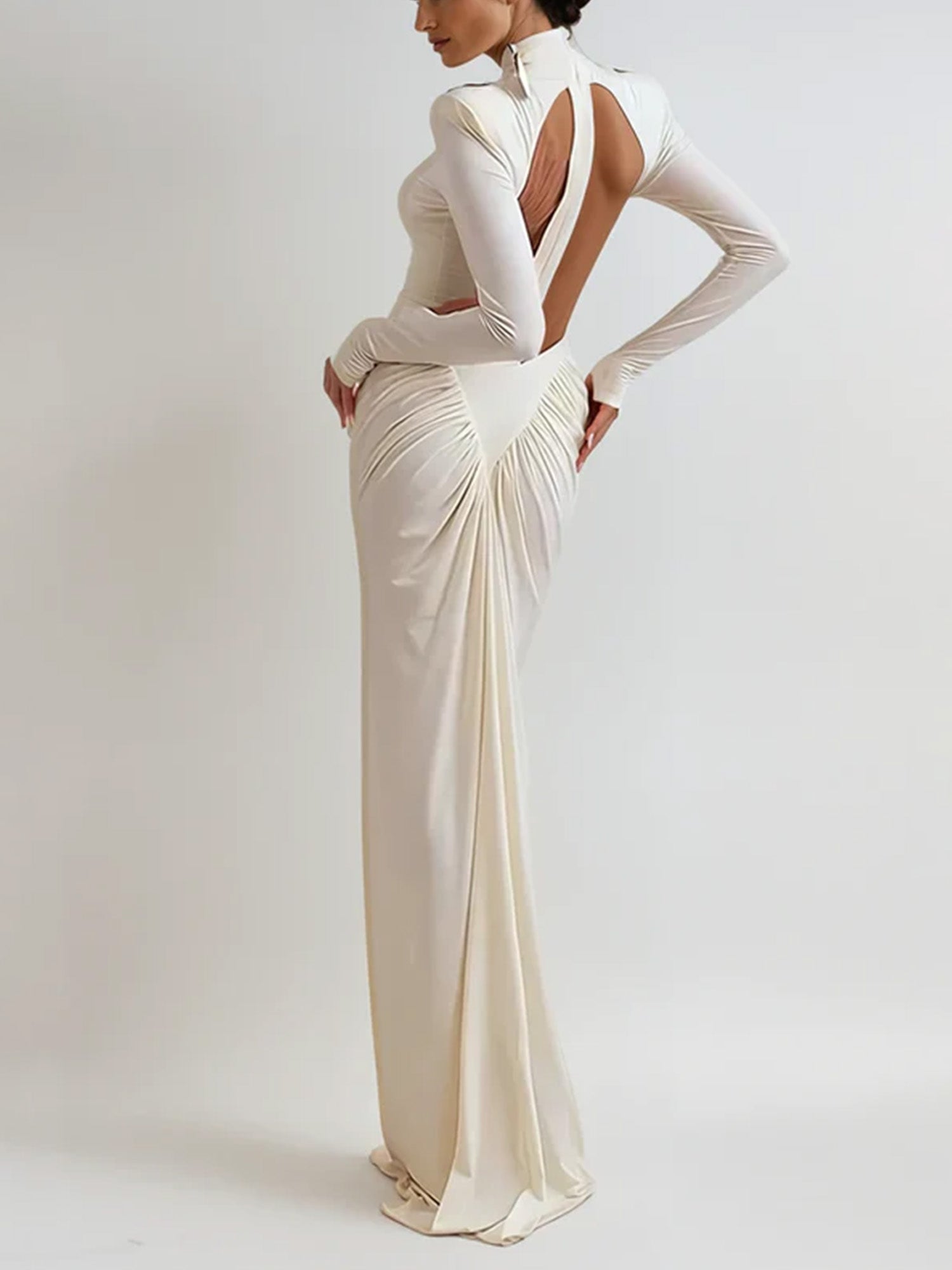 Pleated Whisper Maxi Dress