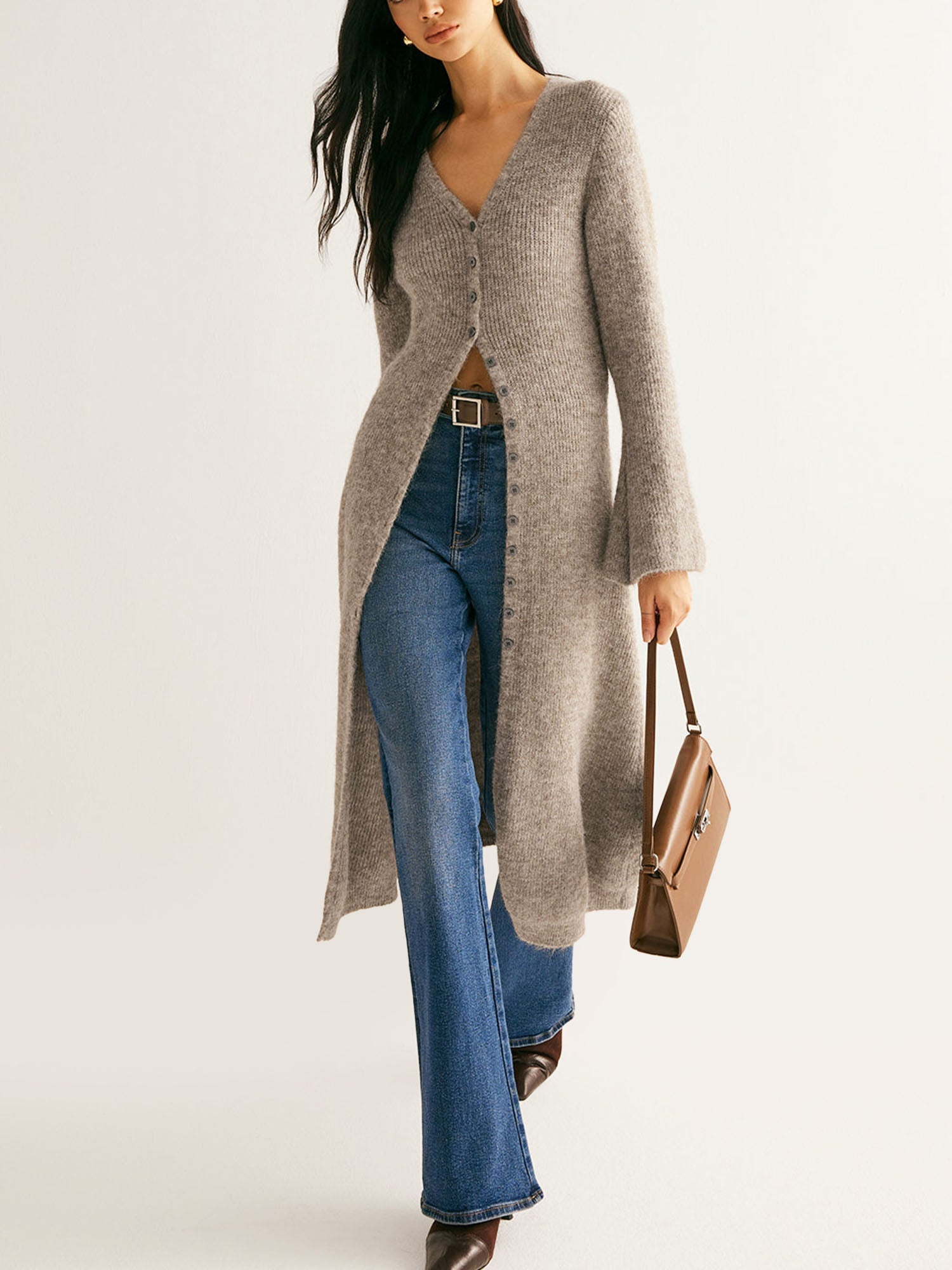 Long Wool Cardigan