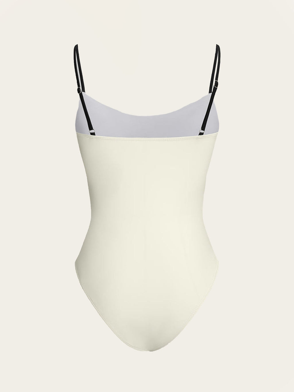 Black & White Contrast One-Piece Swimsuit