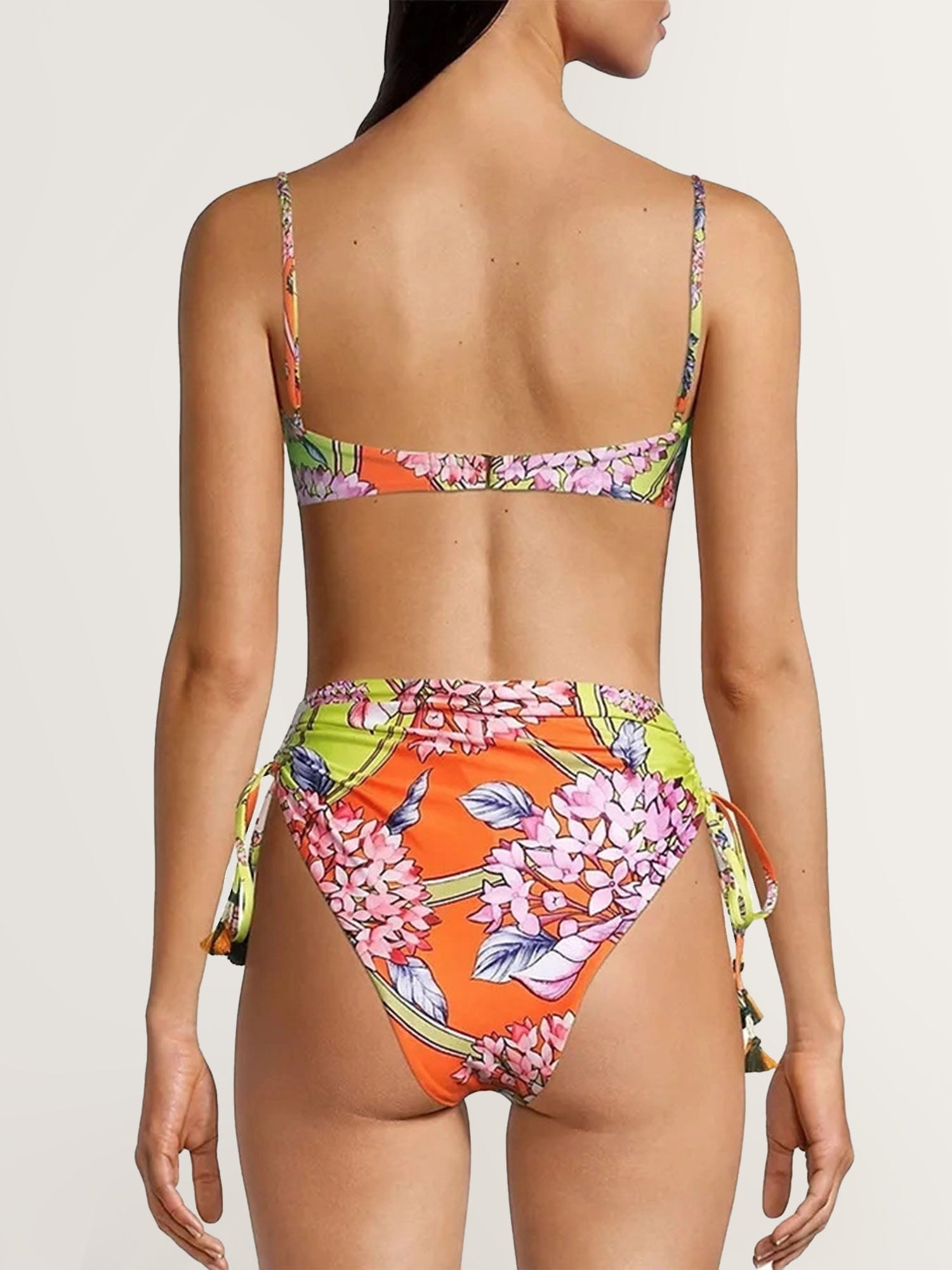 Floral Print Triangle Bikini