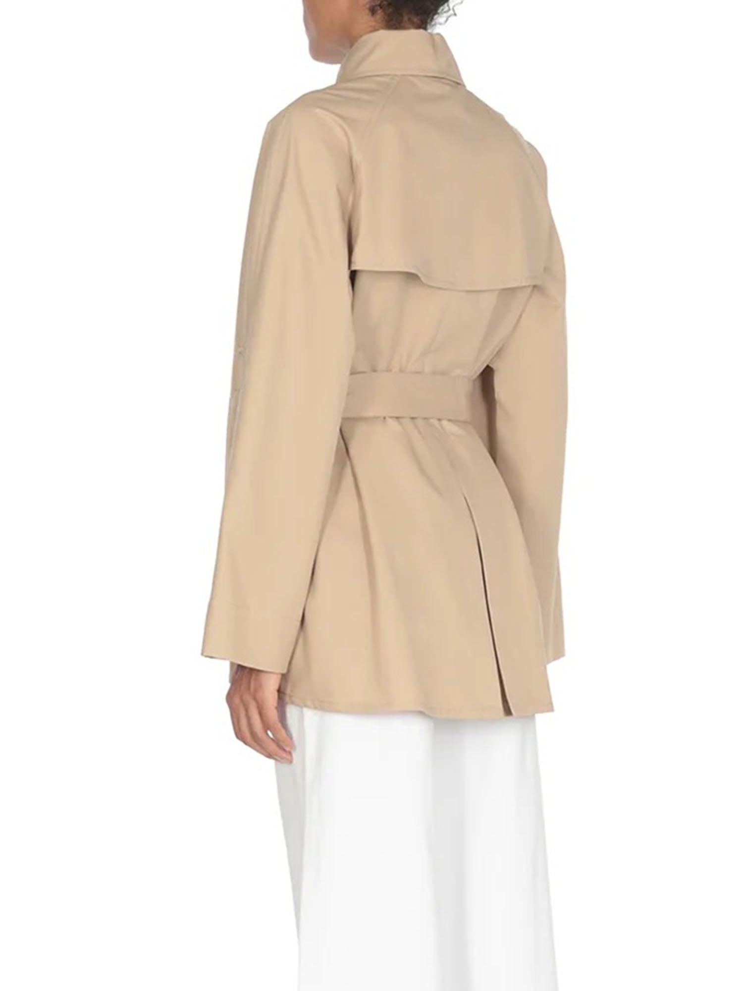 Belted Khaki Trench Jacket