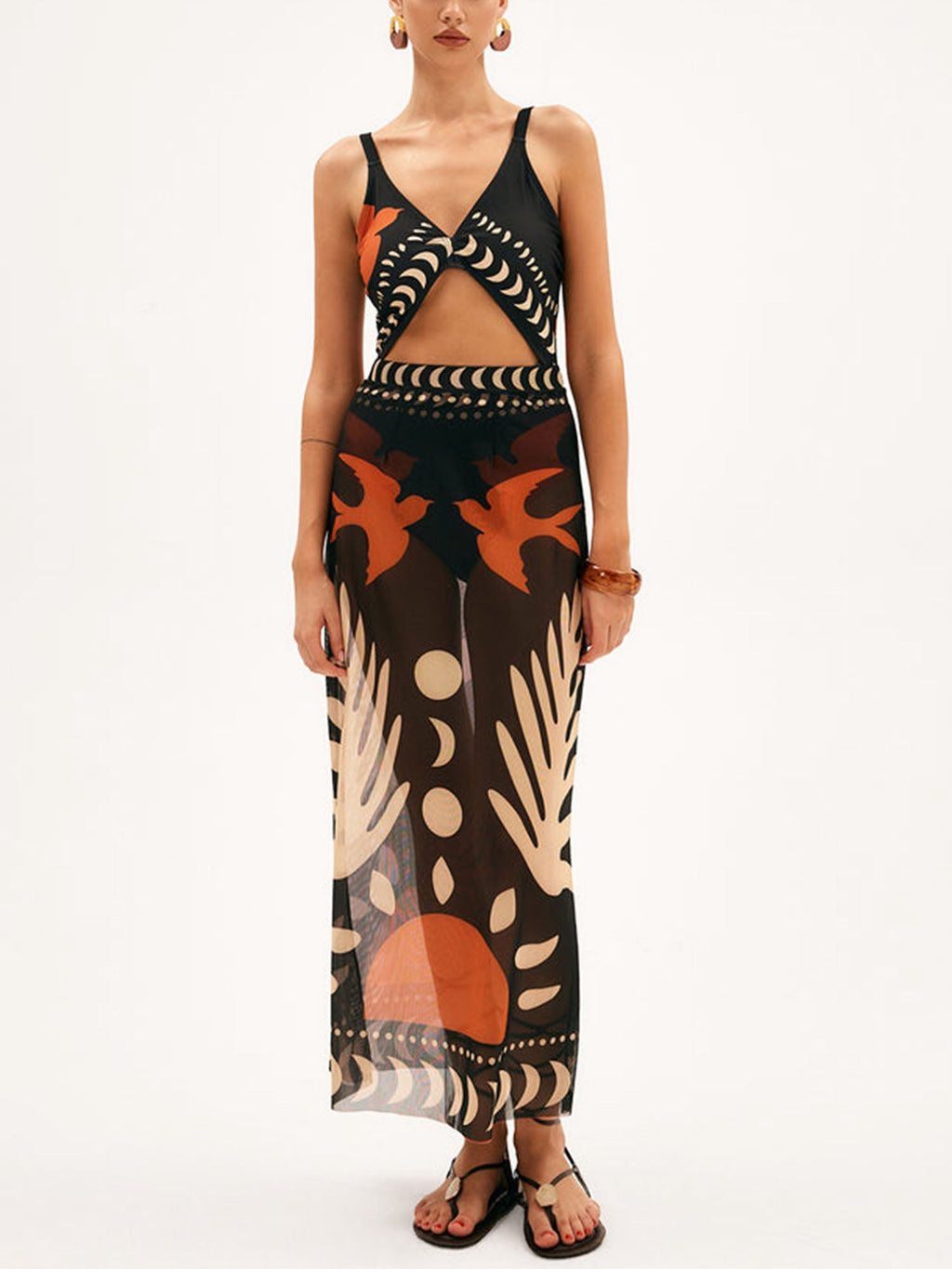 Black and Orange Cover-Up