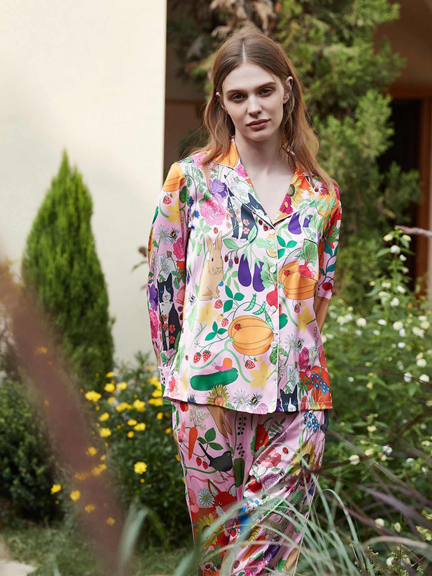 Pumpkin Garden Pajama Set