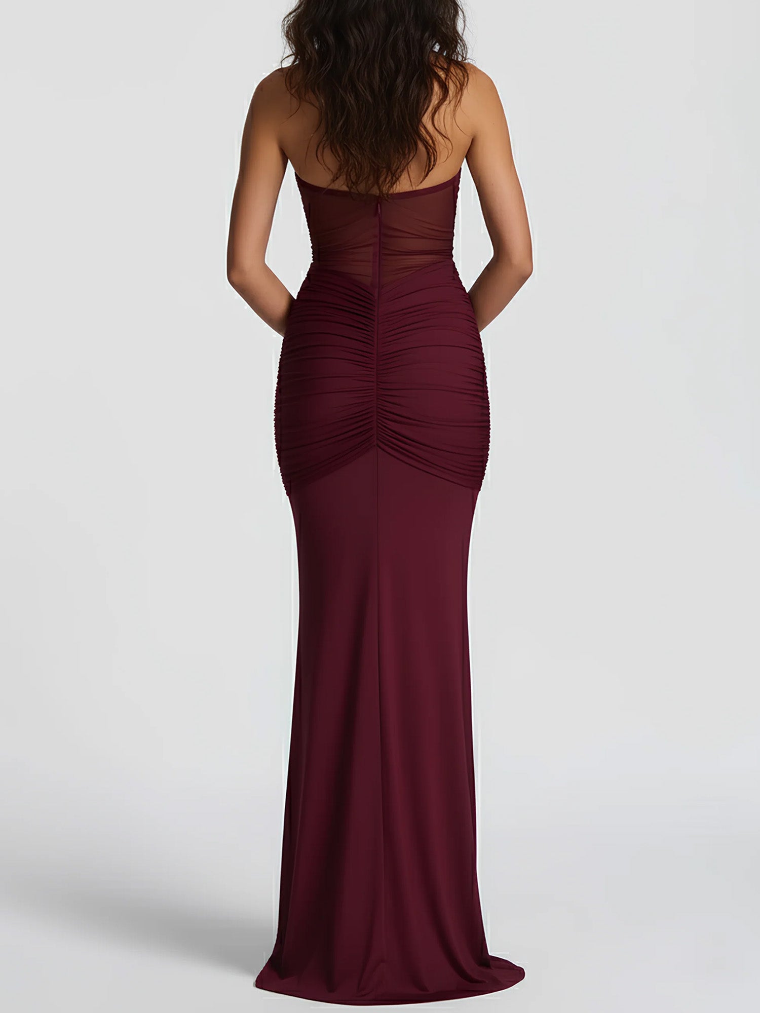 Yellow Draped Halter Maxi Dress Sheer Elegance
