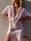 Oversized Shirt Dress