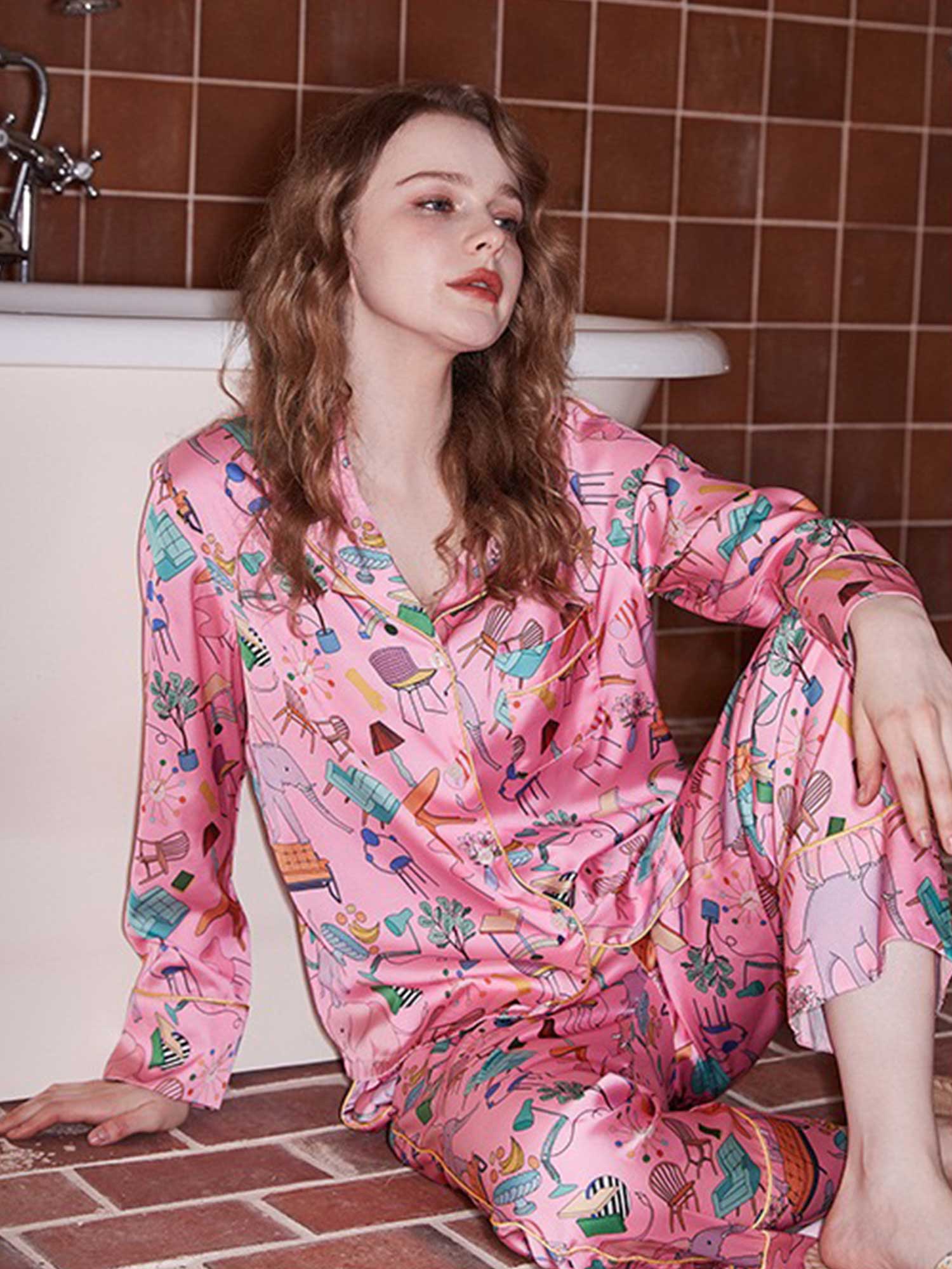 Furniture Print Pajama Set