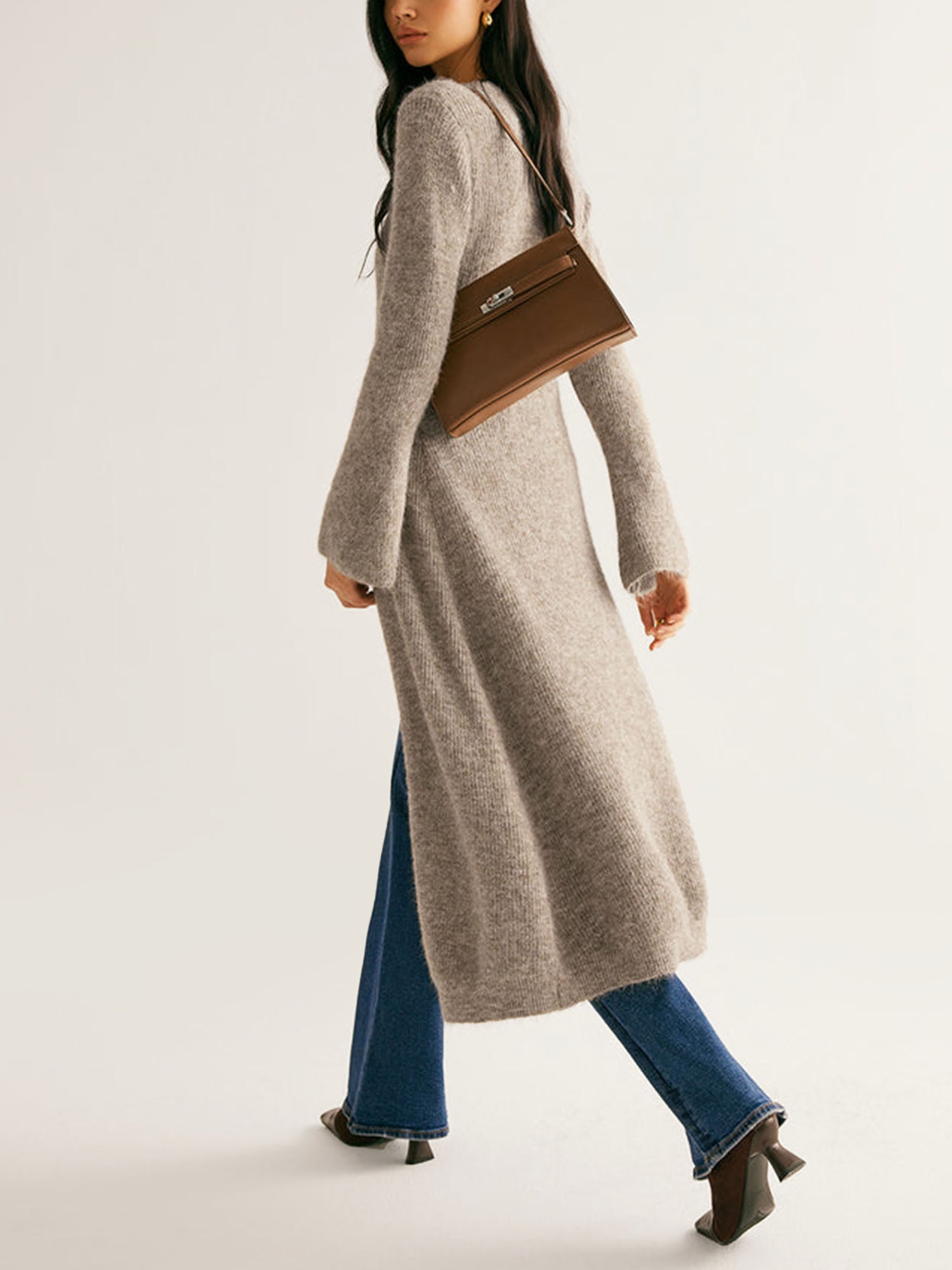 Long Wool Cardigan