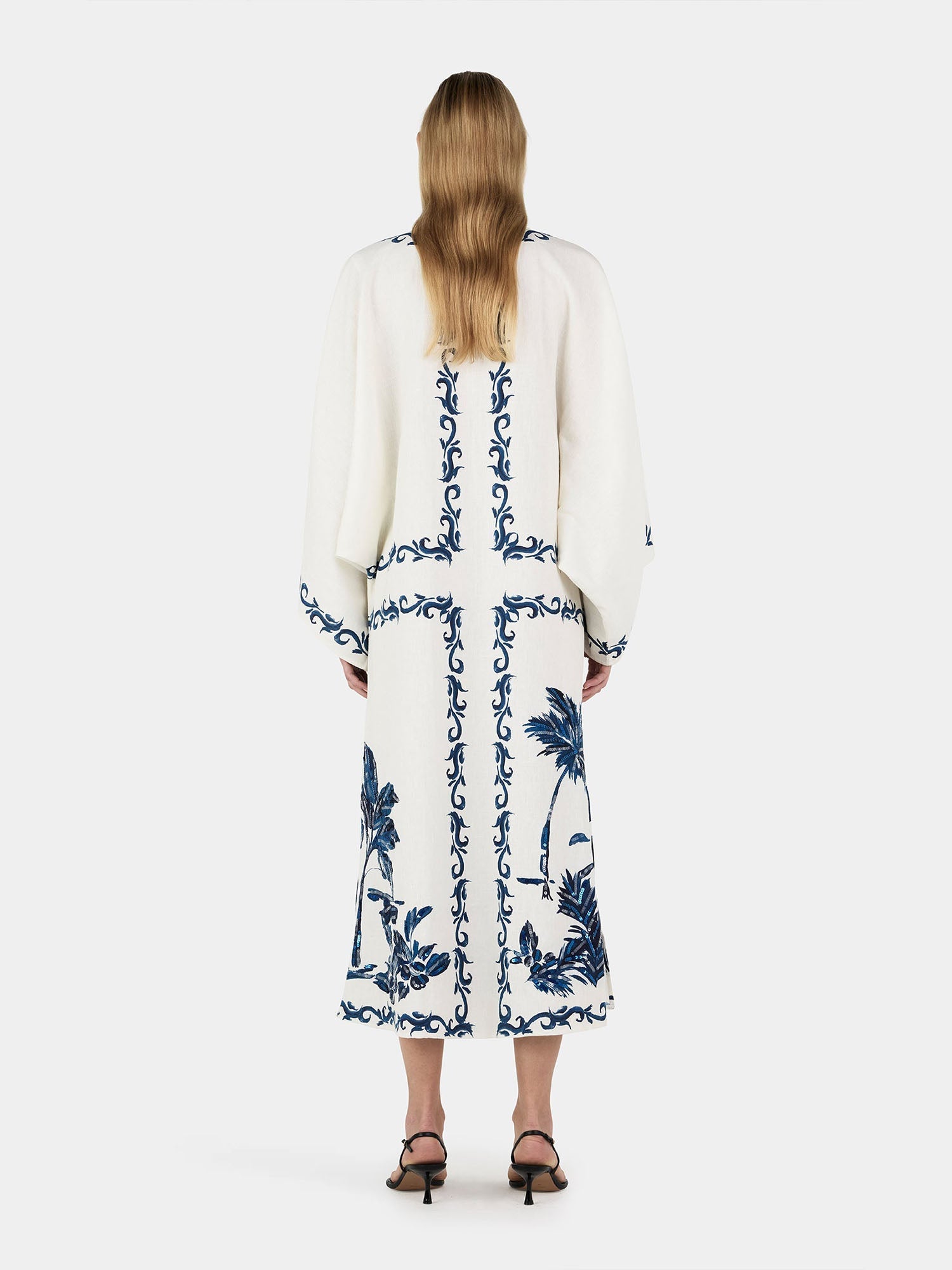 Boho-Inspired Maxi Dress with Print