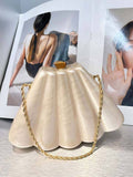 Shell Element Chain Bag Hand Bag