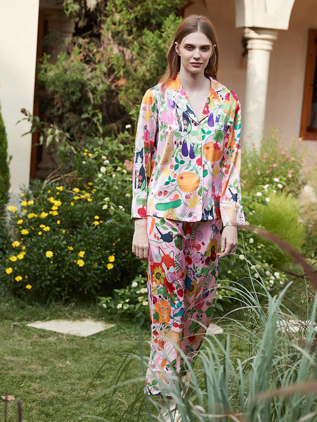 Pumpkin Garden Pajama Set