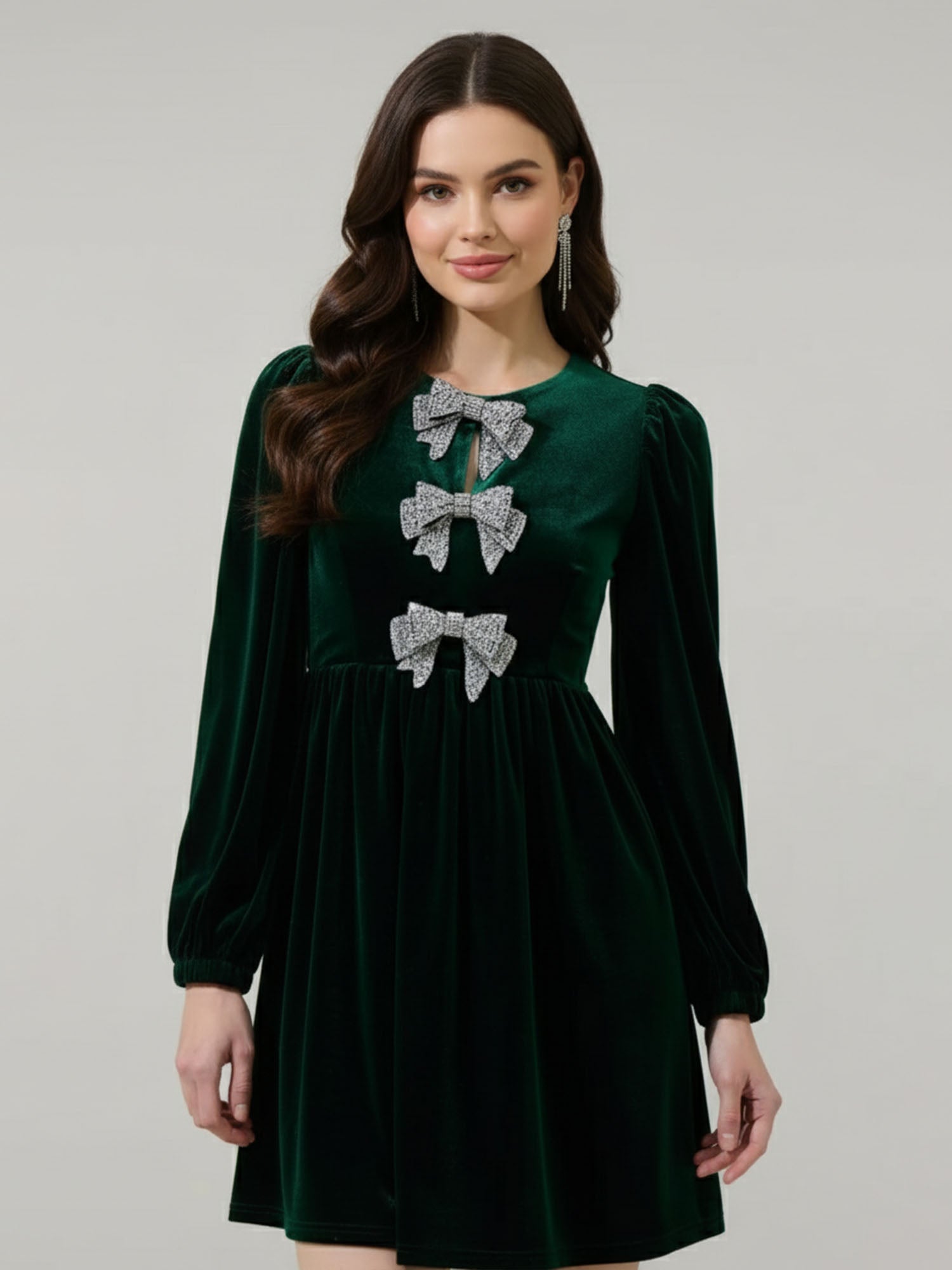 Bowed Reverie Mini Dress