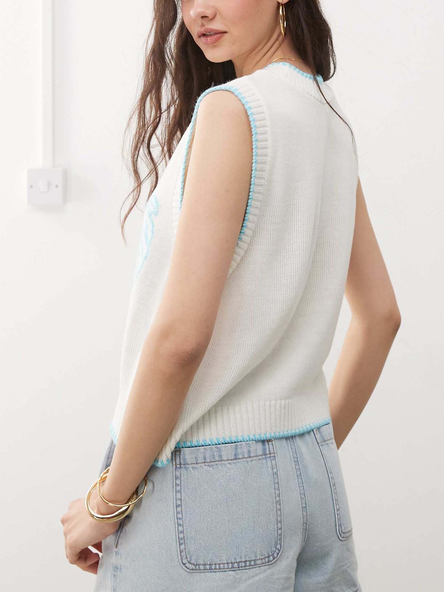 Pisces Pattern Knit Vest