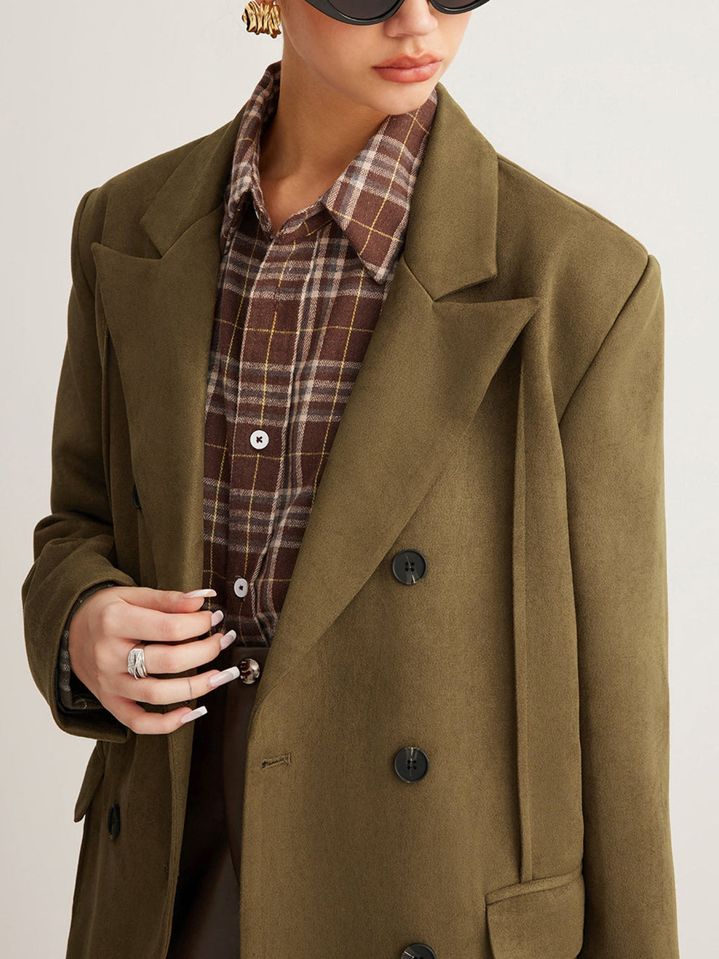 Tailored Double-Breasted Blazer