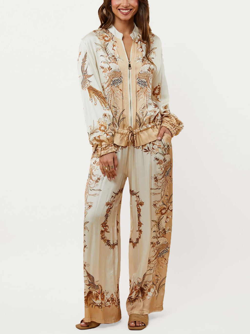Baroque Garden Zip Shirt