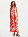 Strapless Floral Maxi Dress