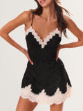 Pinstripe Lace Dress