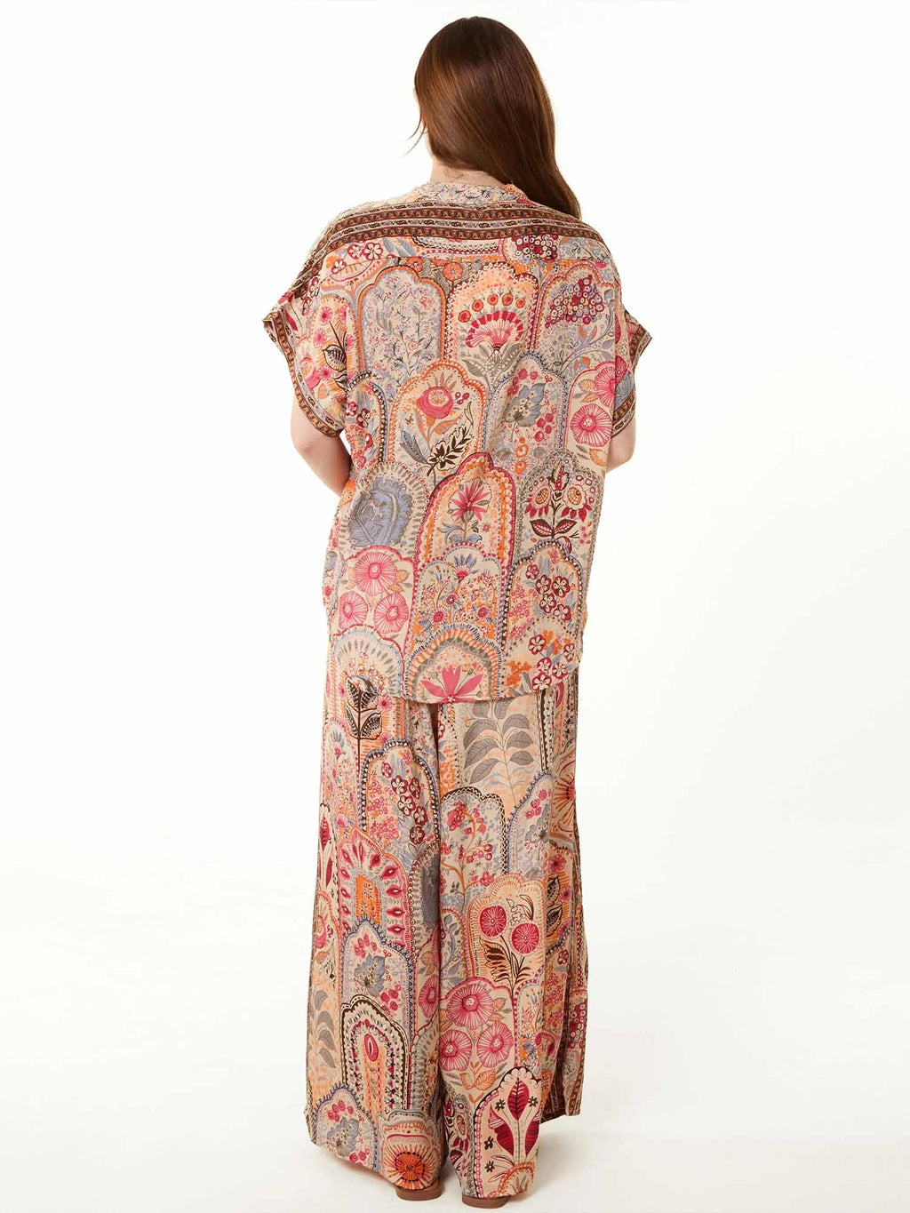 Terracotta Paisley Camp Shirt