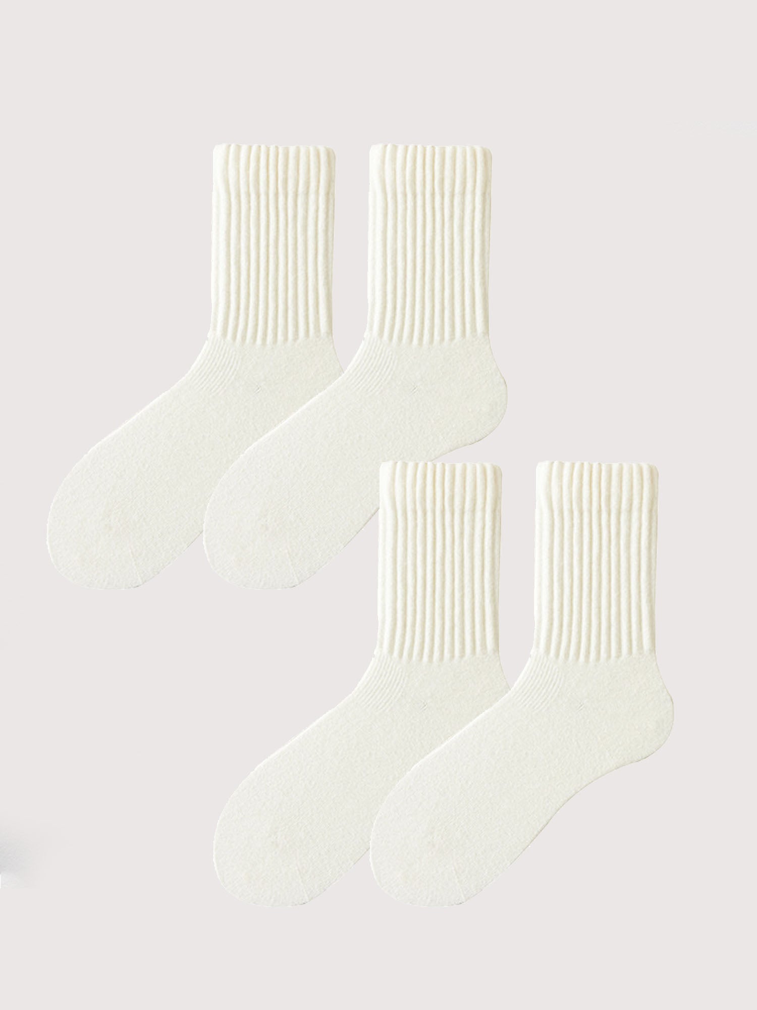Cozy Knit Wool Socks(2-Pack)