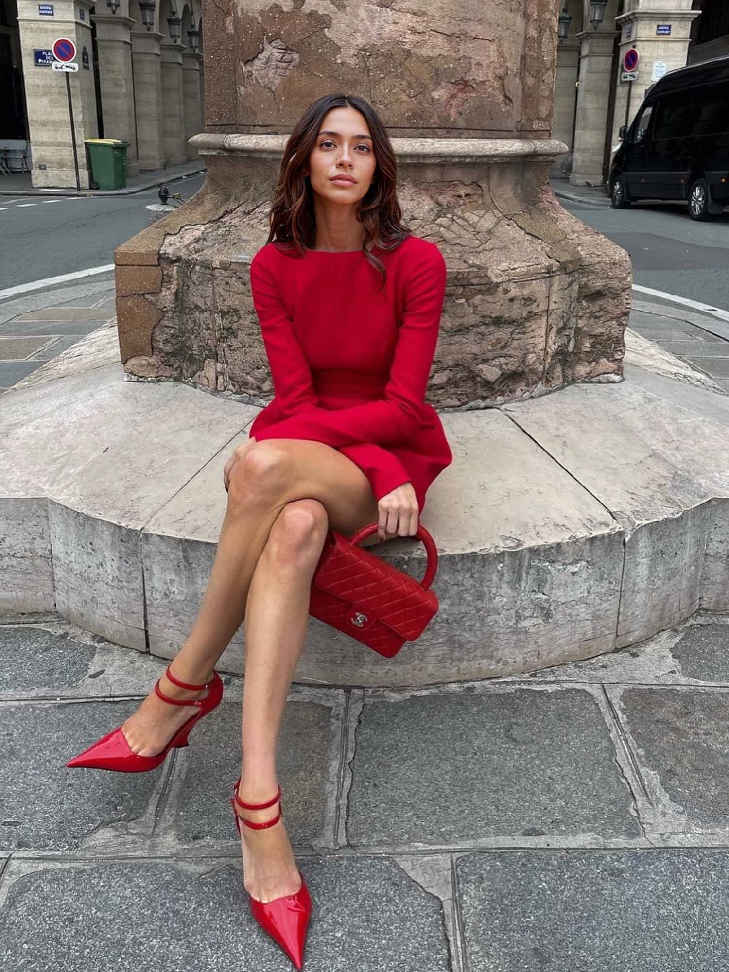 Puff Sleeve Tailored Mini Dress