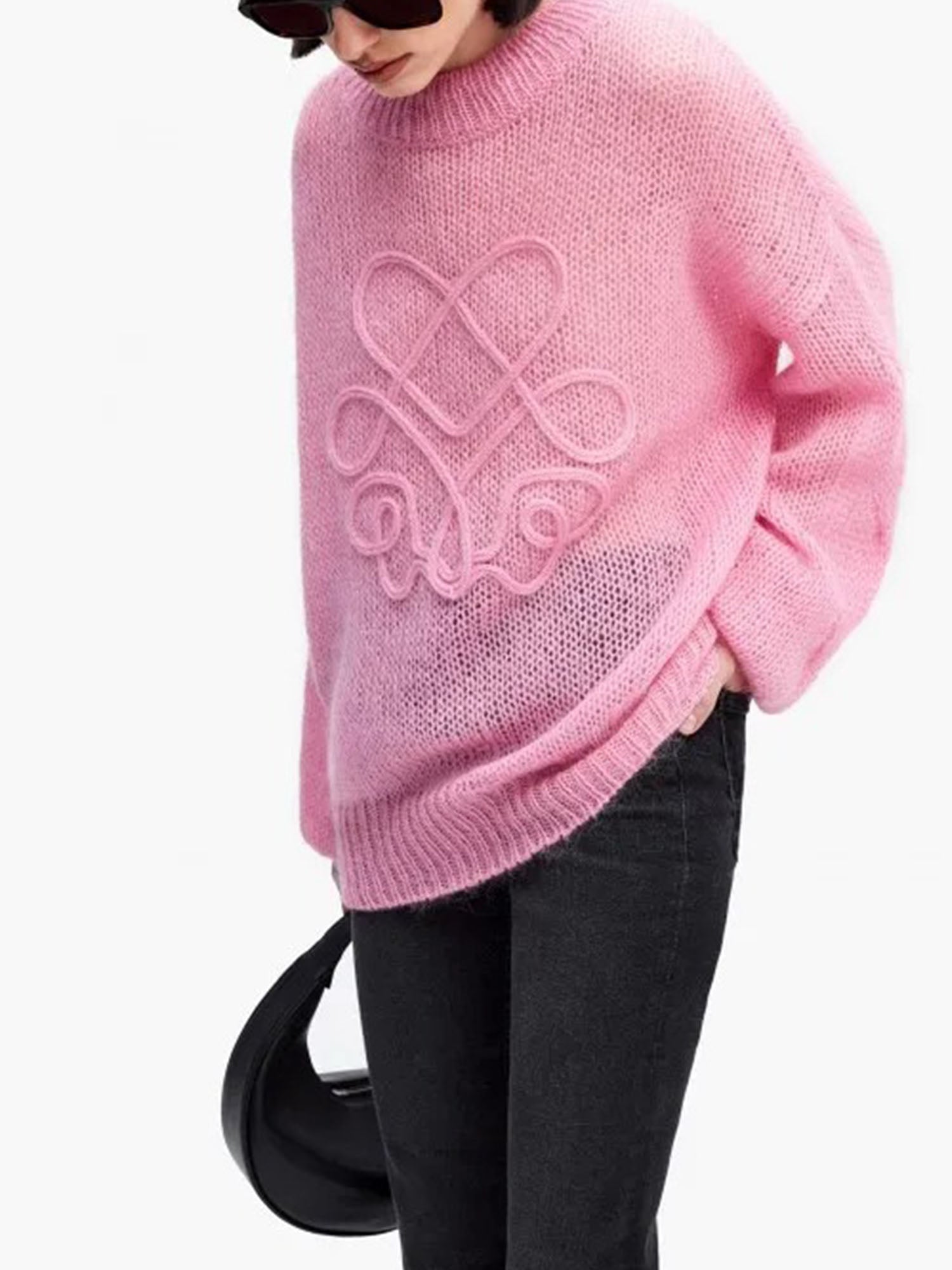 Pinl Plaid Harmony Sweater